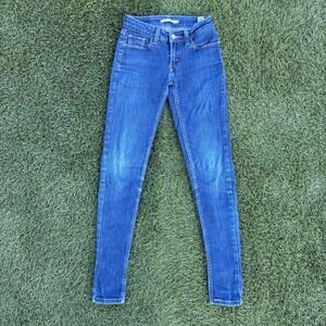 Levis 535 Super Skinny Jeans Women's Size 23x28 Medium Wash Stretch Denim